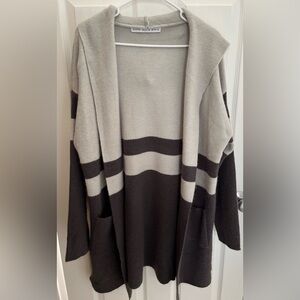 Sweater Hooded Cardigan, Women’s Size Small (oversized) NWOT